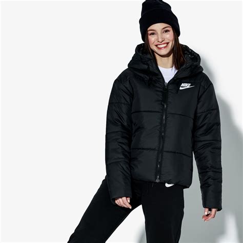 damen winterjacke nike schwarz